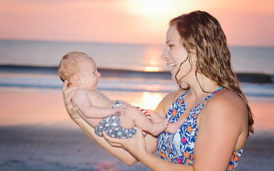 Beach Baby Session (Tiny Baby!)